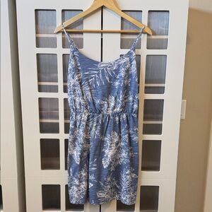 Old Navy Blue and White Floral Mini Dress